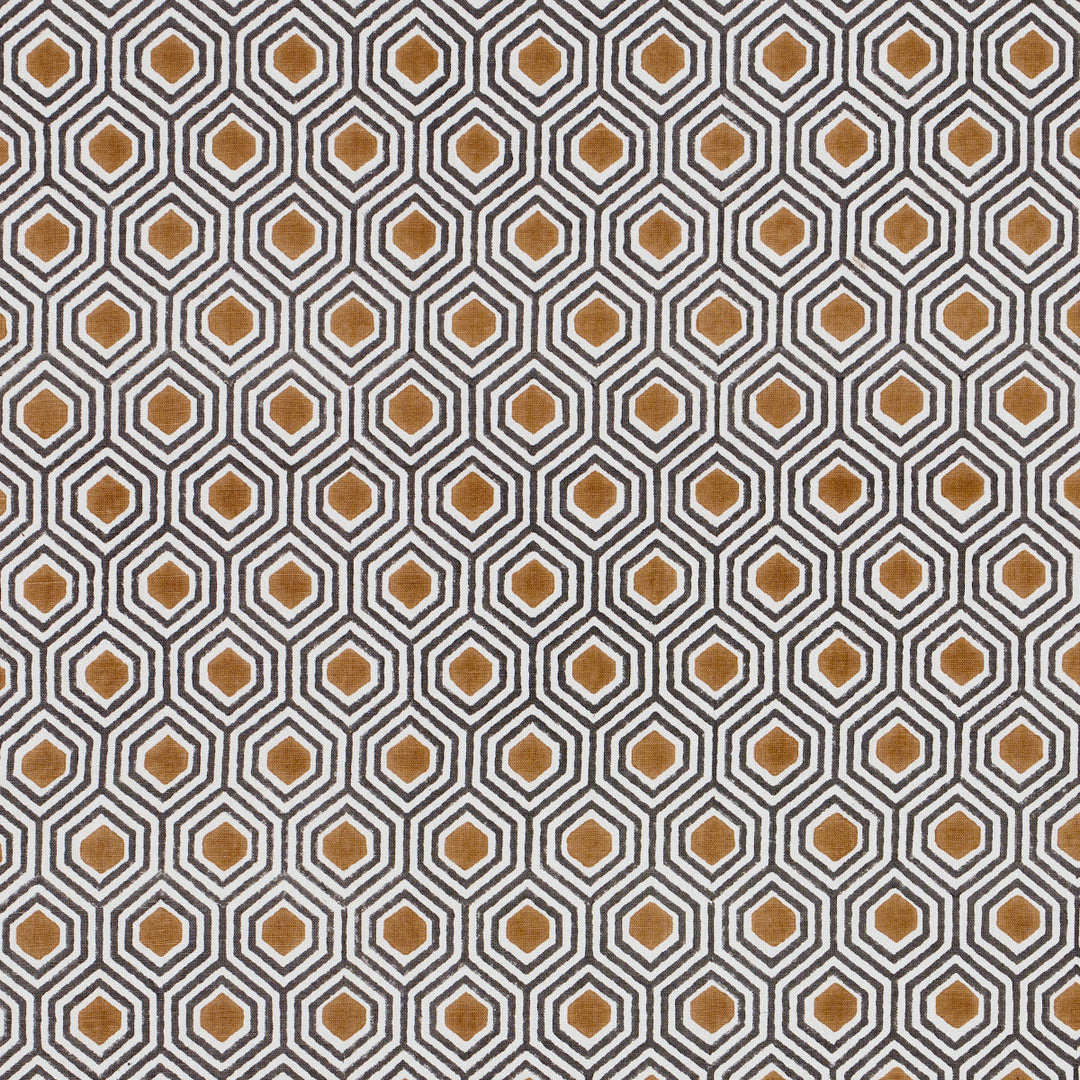Otis Hand Print - Dark Neutral by Schumacher Fabric