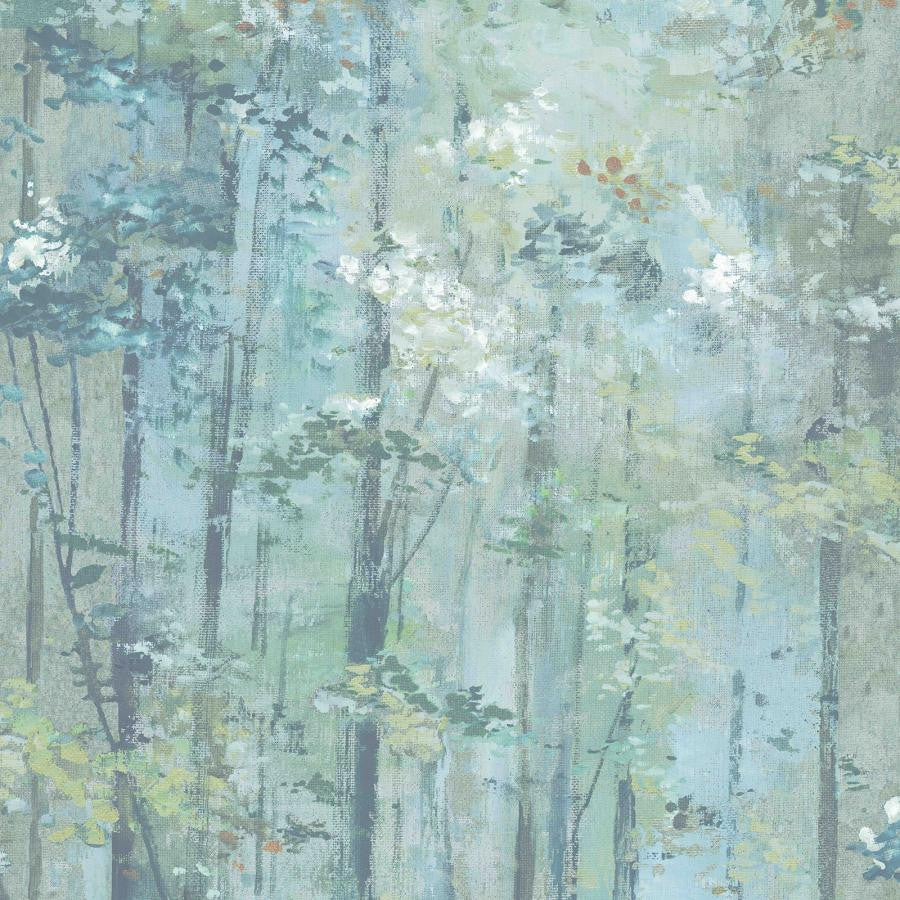 Glade (Wp) # 02 Seafoam by 1838 Wallcoverings Designer Wallpaper Aurora HALF DROP PASTE THE WALL UNITED KINGDOM V-25" 20.5"X11YD - Swanky Fabrics -