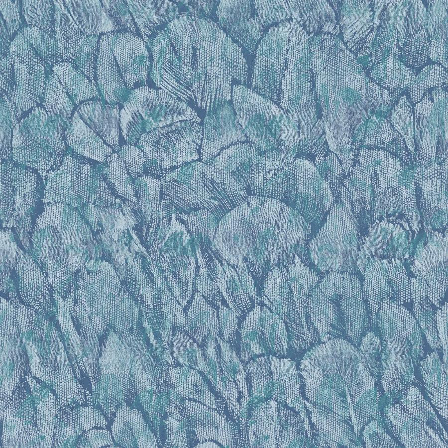 Tranquil (Wp) # 04 Lagoon by 1838 Wallcoverings Wallpaper Aurora STRAIGHT PASTE THE WALL UNITED KINGDOM V-25" 20.5"X11YD - Fabric Carolina -