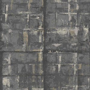 Patina (Wp) # 01 Jet by 1838 Wallcoverings Wallpaper