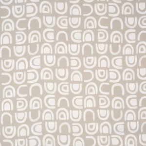 Threshold Printed Linen Ginger 180420 by Schumacher Fabric