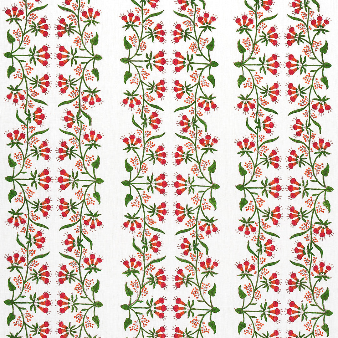 Himalaya Hand-Block Print - Pink by Schumacher Fabric