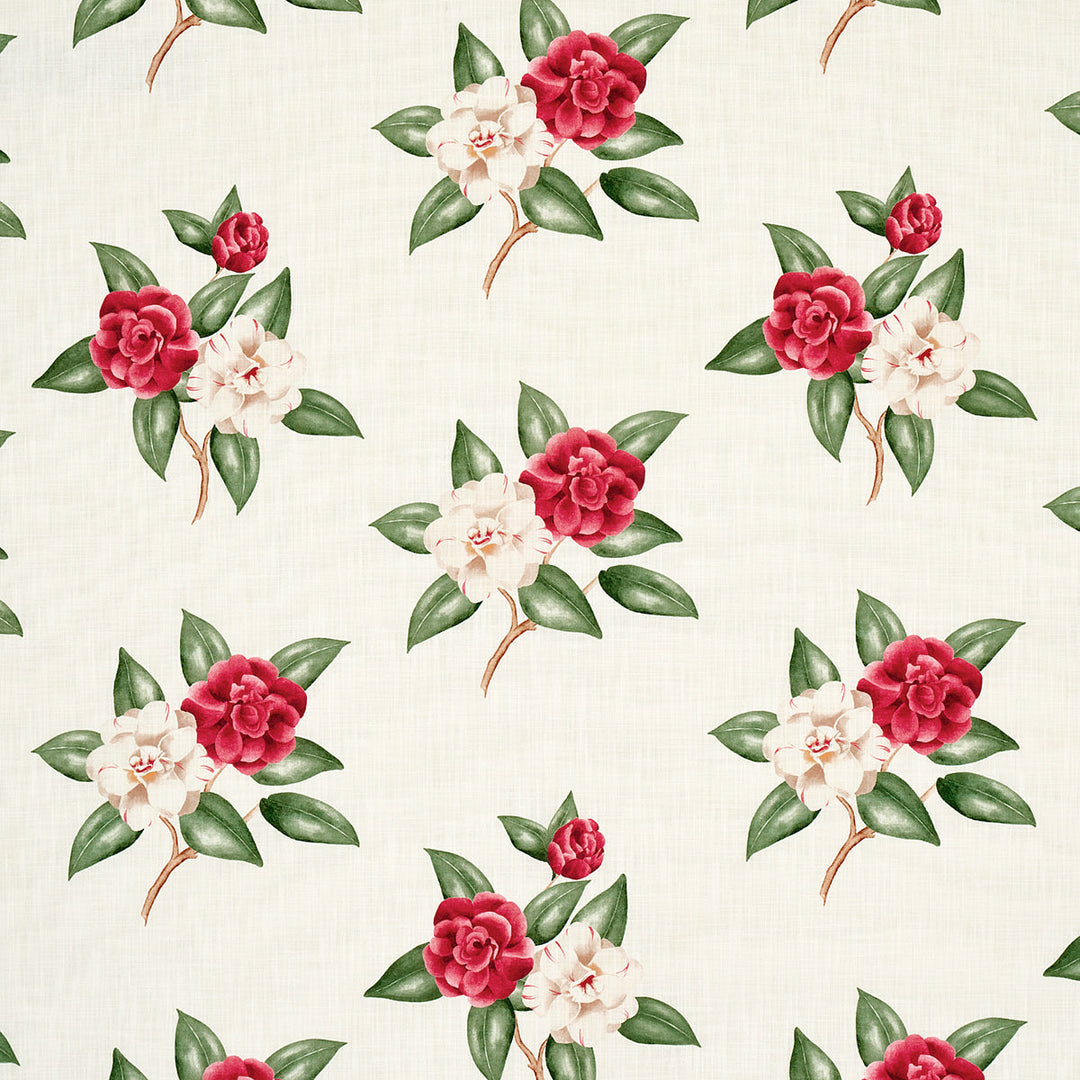 Casablanca Floral Indoor/Outdoor - Garnet by Schumacher Fabric