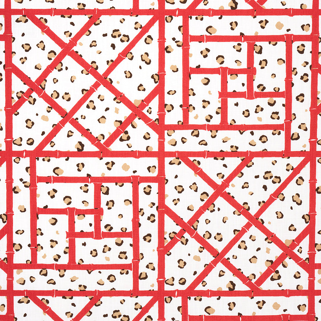 Fancy Beast Indoor/ Outdoor - Coral Cheetah by Schumacher Fabric