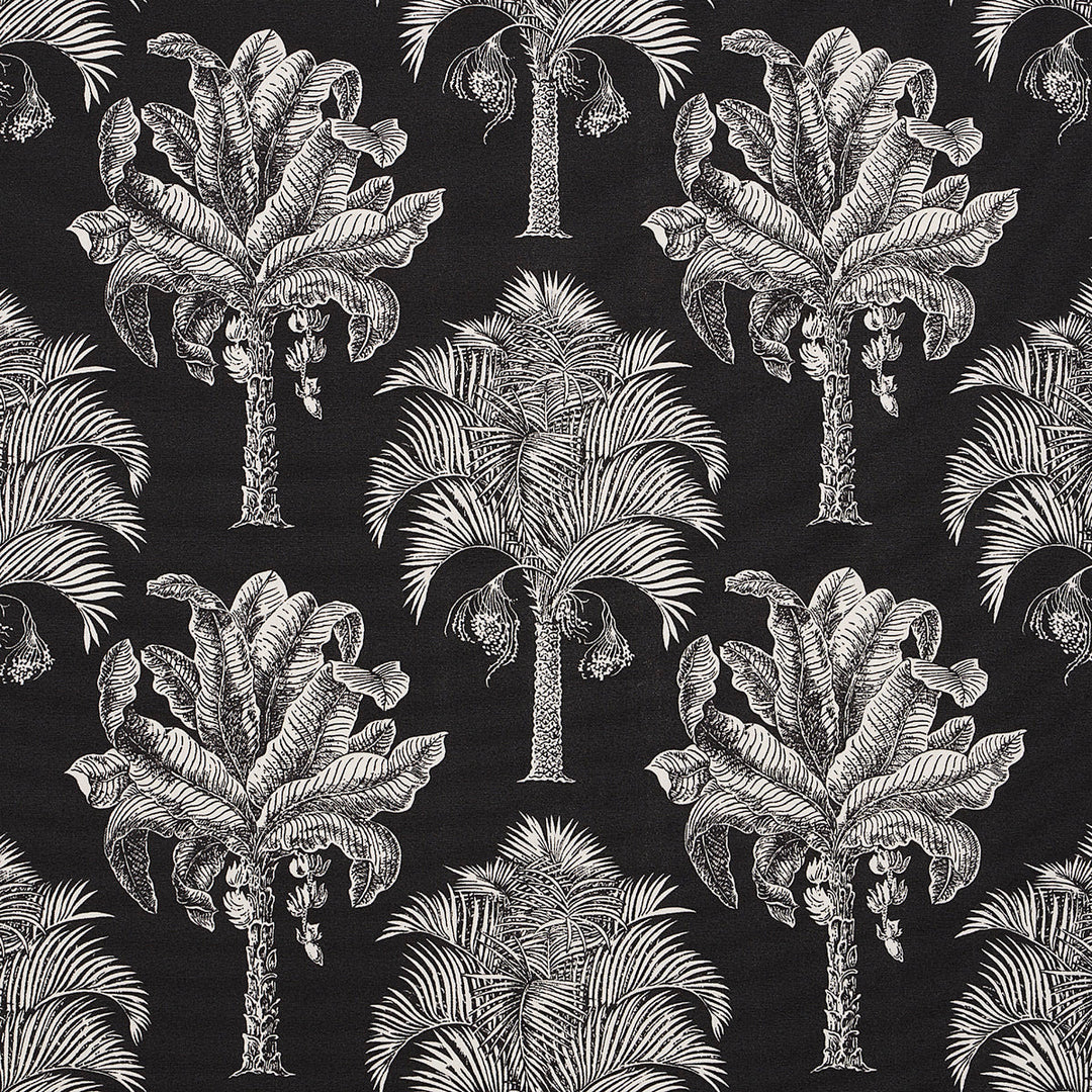 Grand Palms Indoor/Outdoor - Black by Schumacher Fabric