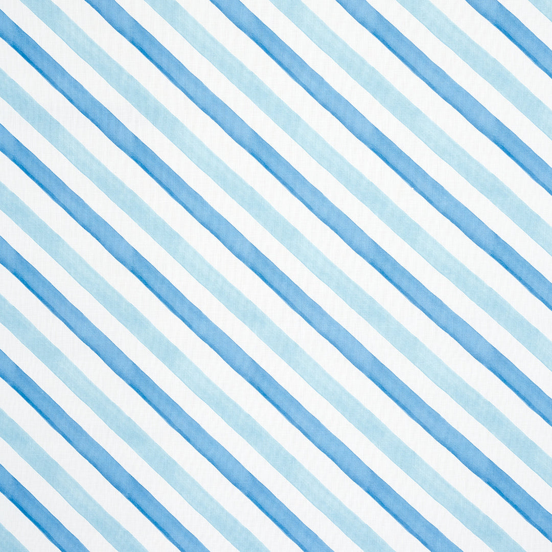 Seaside Stripe Indoor/Outdoor - Ocean by Schumacher Fabric