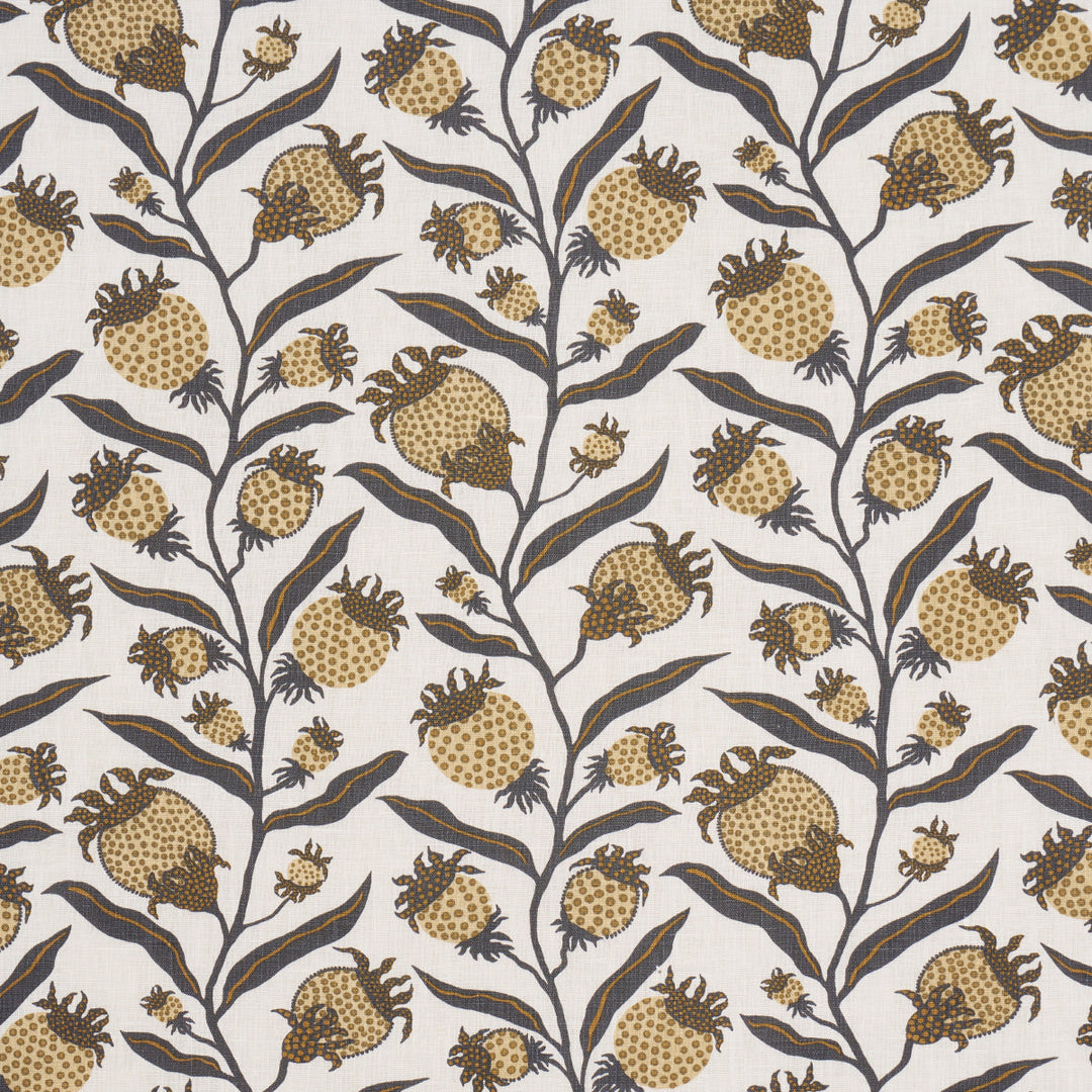 Thistle Vine - Black & Gold by Schumacher Fabric