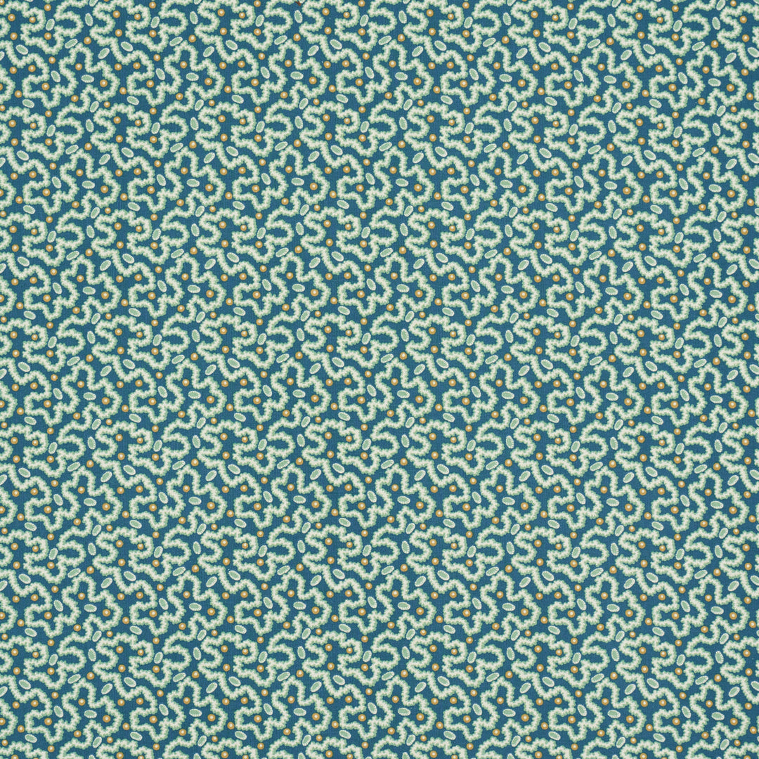 Leonie Vermicelli - Teal by Schumacher Fabric