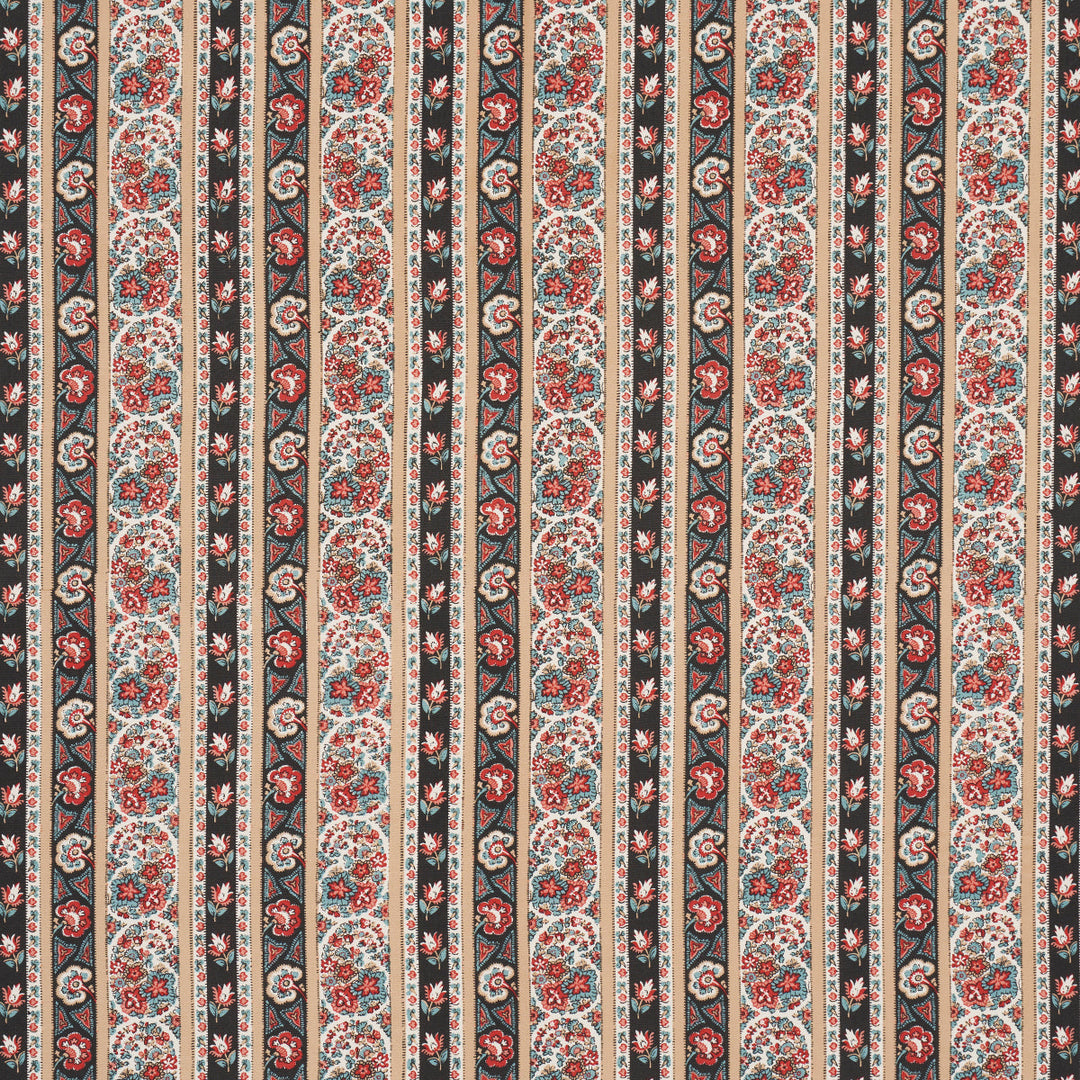 Ines Paisley - Rouge & Noir by Schumacher Fabric