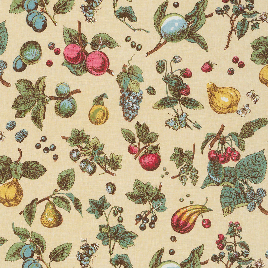 Berry Grove - Butter by Schumacher Fabric