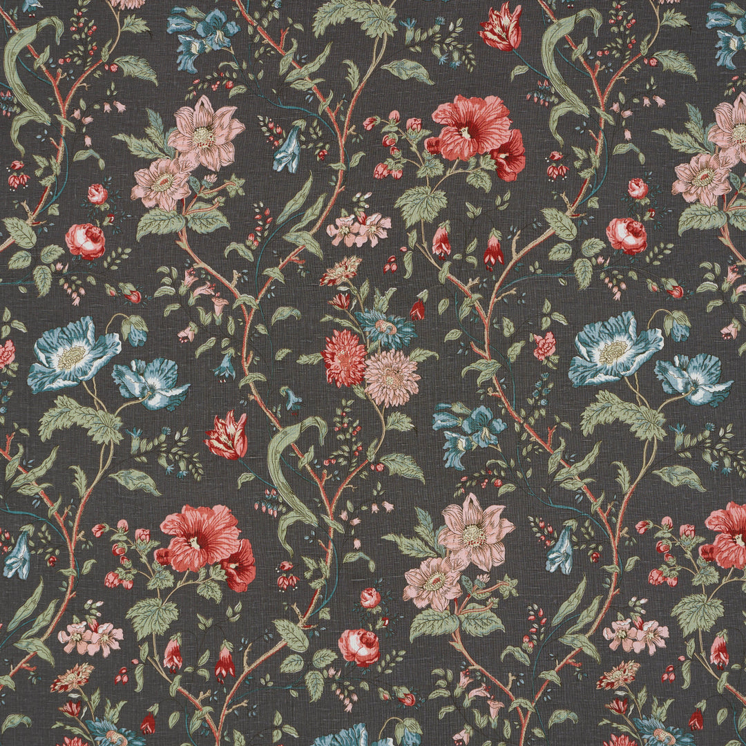 Giselle Floral - Noir by Schumacher Fabric