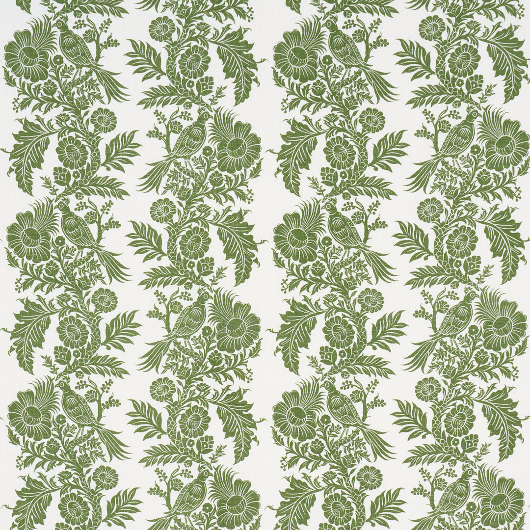 Raven Woods - Green by Schumacher Fabric