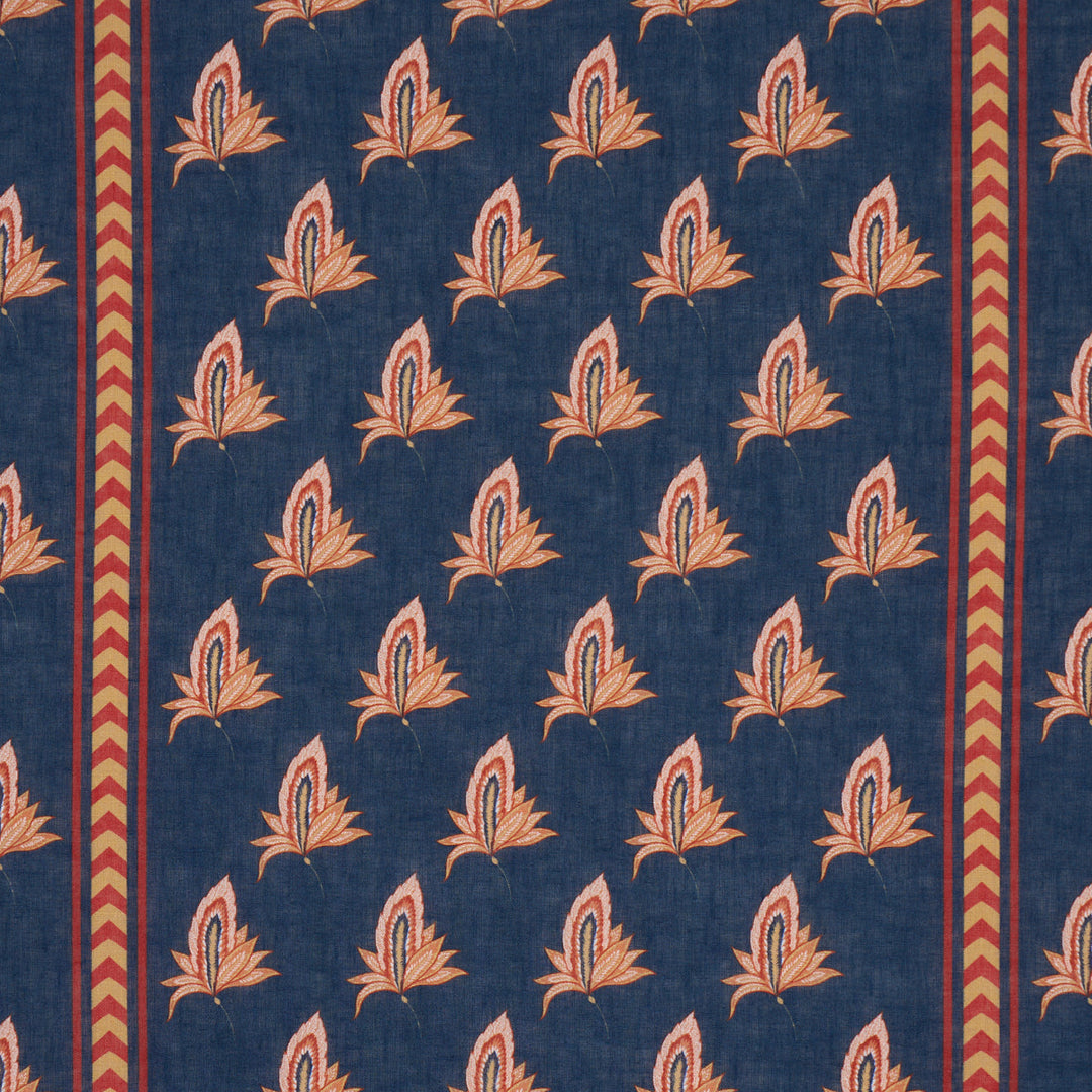 Bangalore Imagination - Bleu by Schumacher Fabric