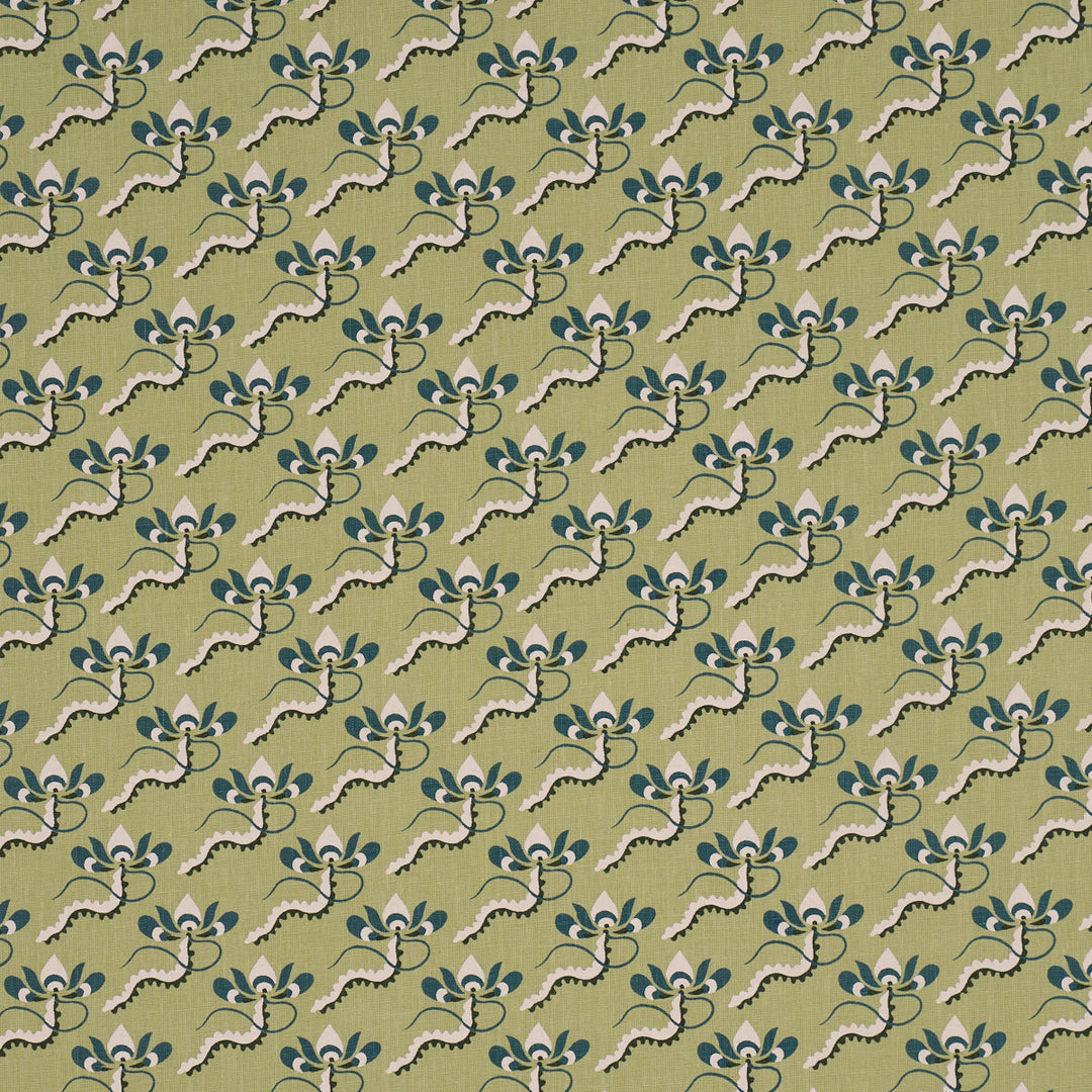 Bombay Rainbow - Leaf by Schumacher Fabric