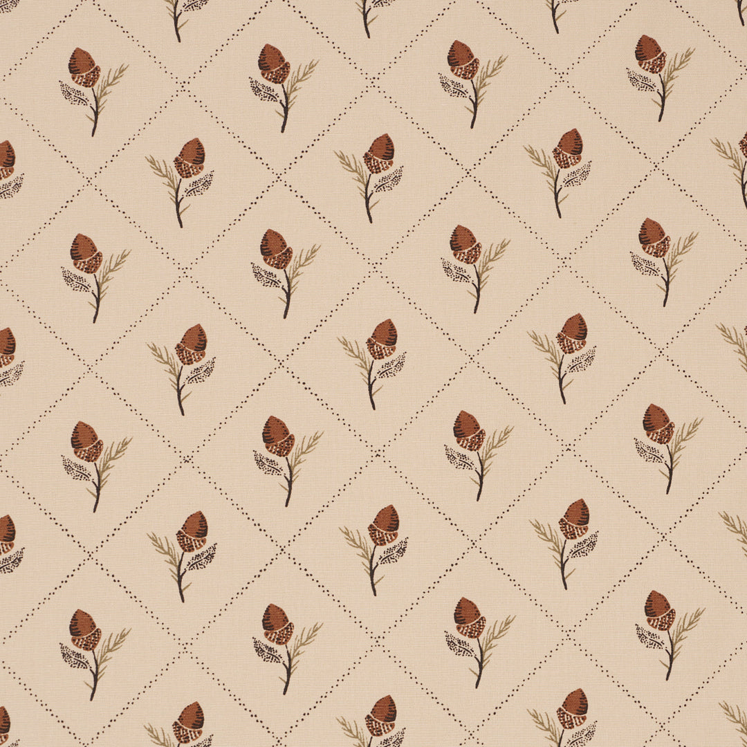 Holden Hand Print - Flax by Schumacher Fabric