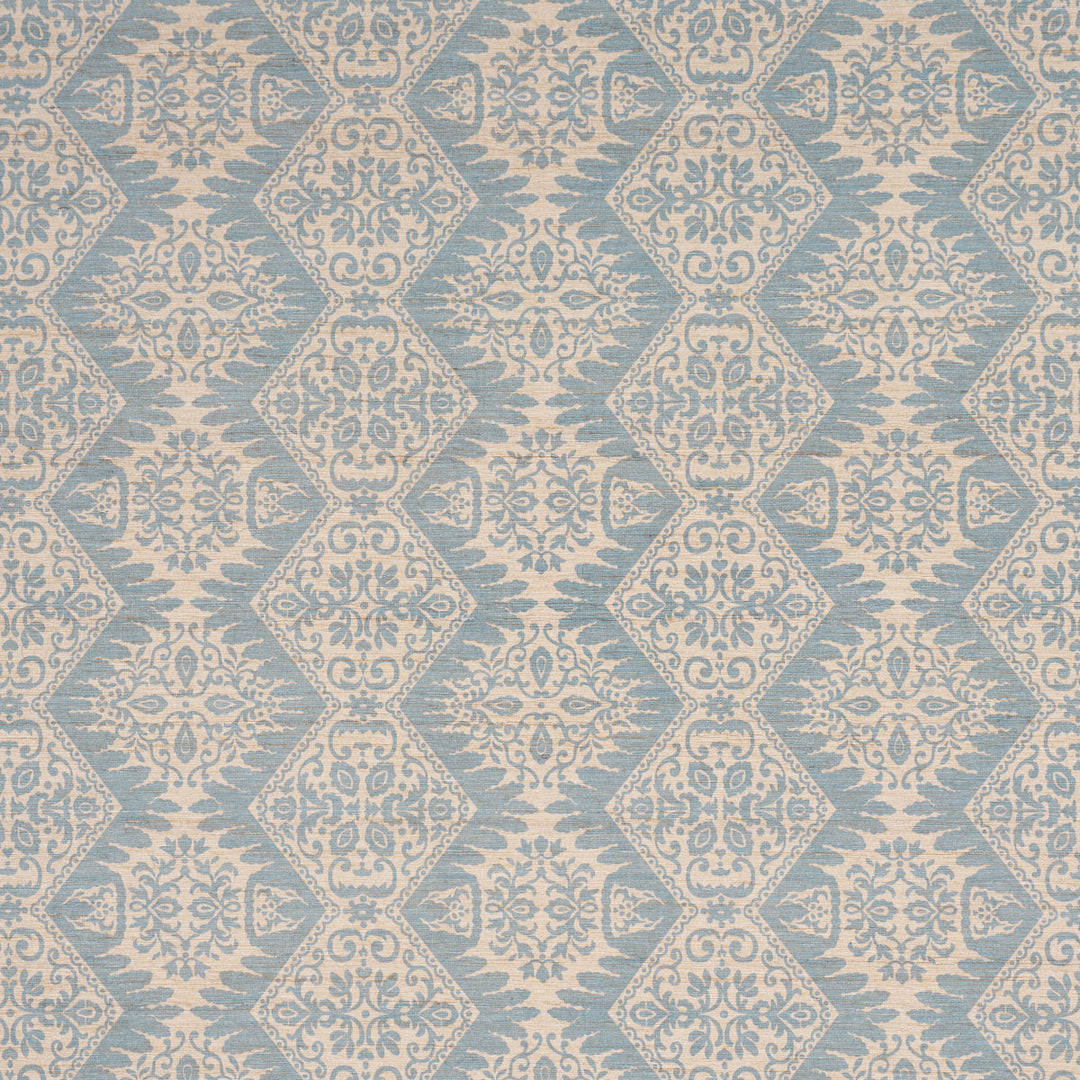 Berkeley Hand Printed Silk - Cornflower by Schumacher Fabric