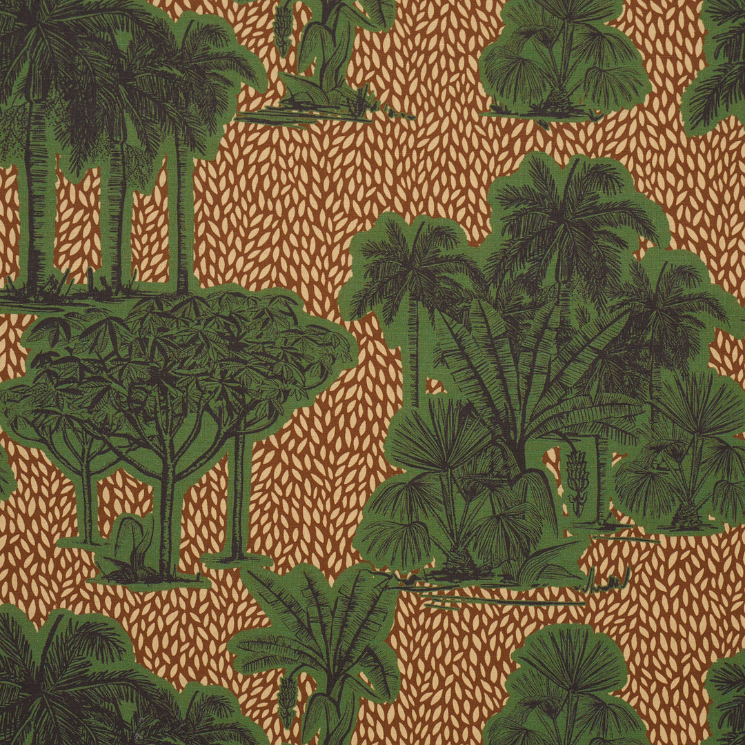 Tropical Safari Print - Orinoco Verdant Oasis by Schumacher Fabric
