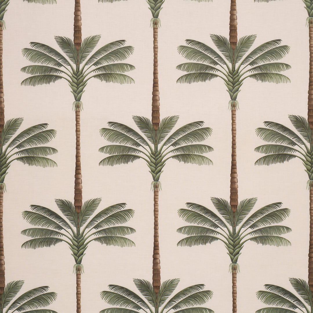 A Palm Is A Palm Print - Daylight Evergreen by Schumacher Fabric
