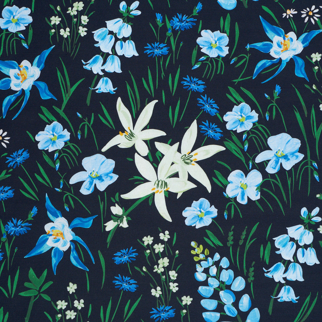 Oz Floral - Ebony by Schumacher Fabric