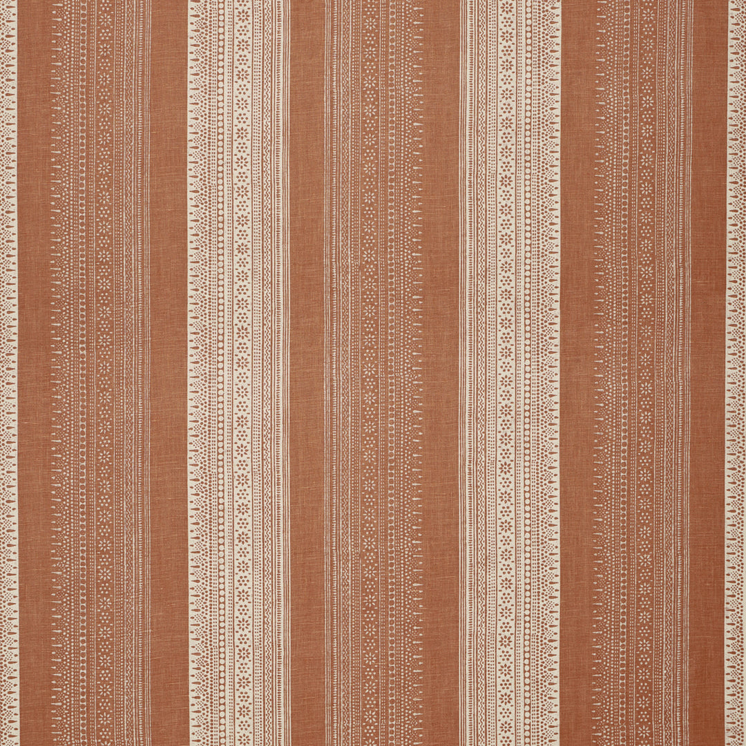 Calista Block-Print - Spice by Schumacher Fabric
