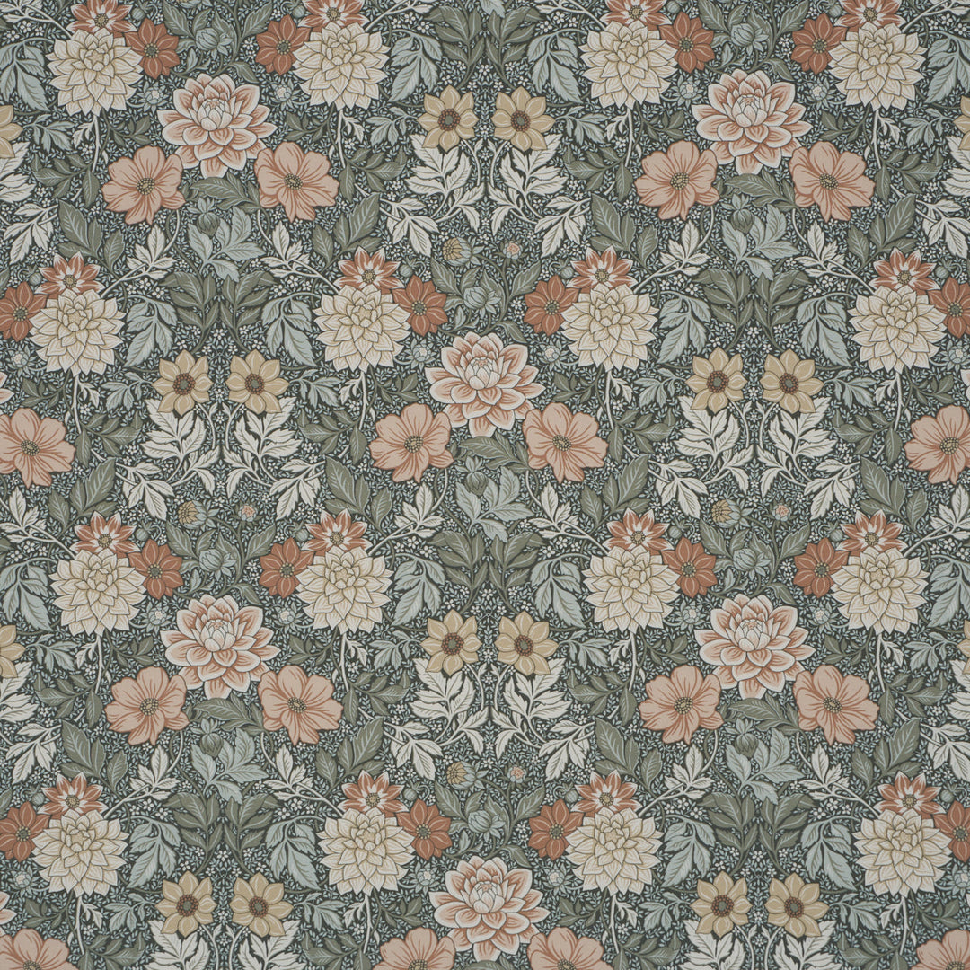 Dahlia Garden - Green by Schumacher Fabric
