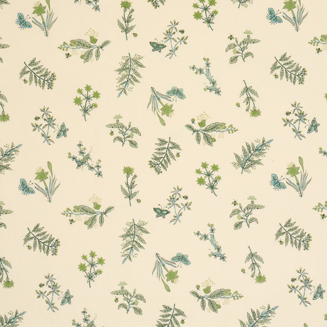 Jeter Des Fleurs Beaded Print - Artichoke by Schumacher Fabric
