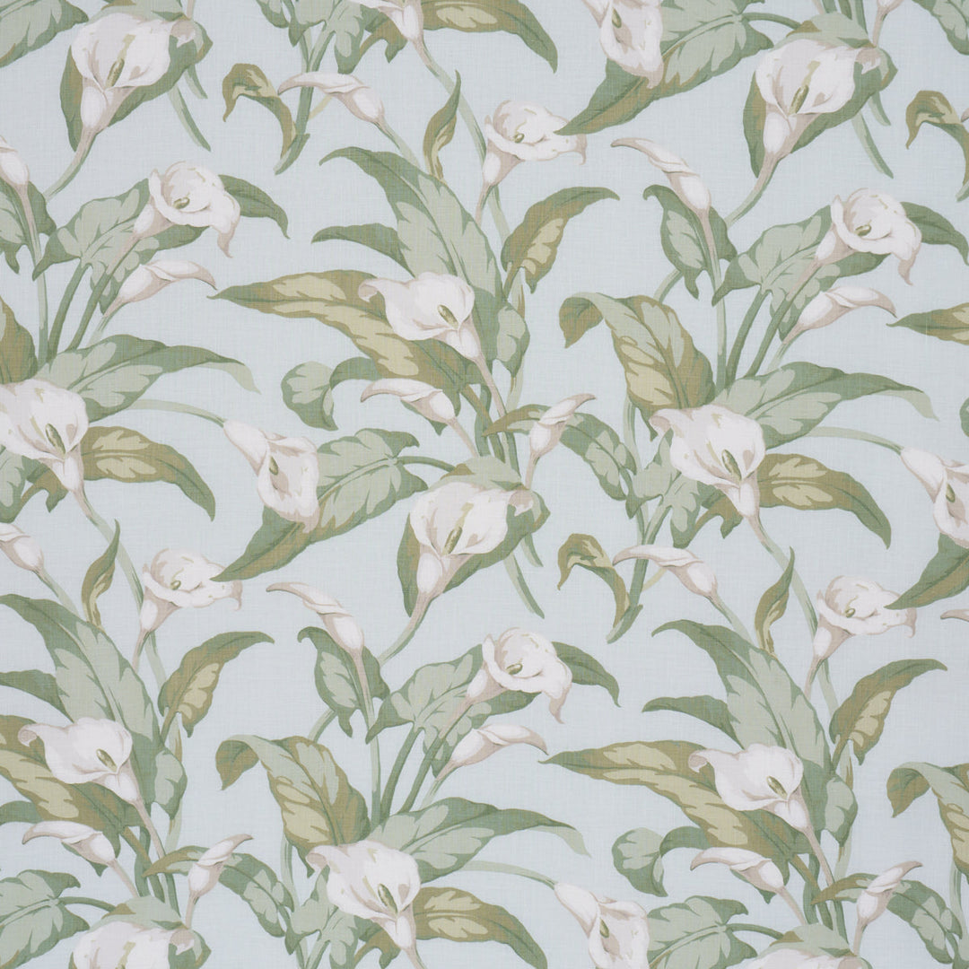 Arum Lilies - Aqua by Schumacher Fabric