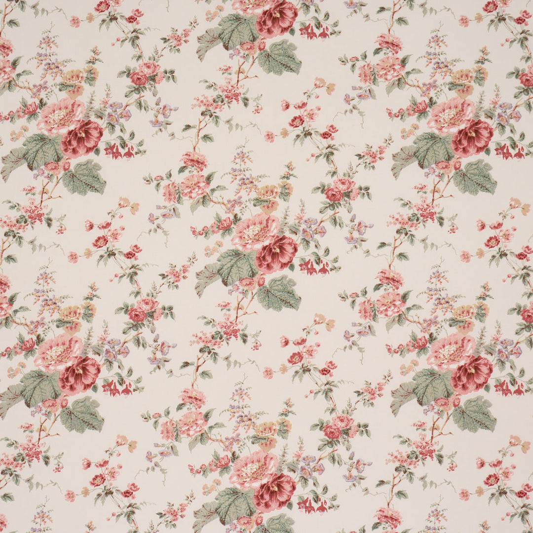 Midsummer Hollyhock - Rose by Schumacher Fabric