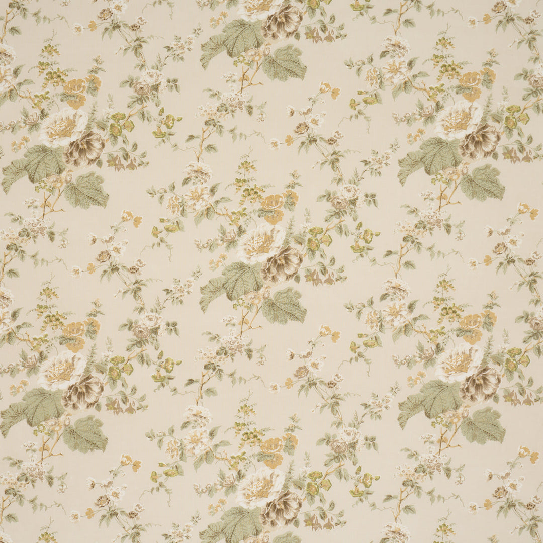 Midsummer Hollyhock - Citron by Schumacher Fabric