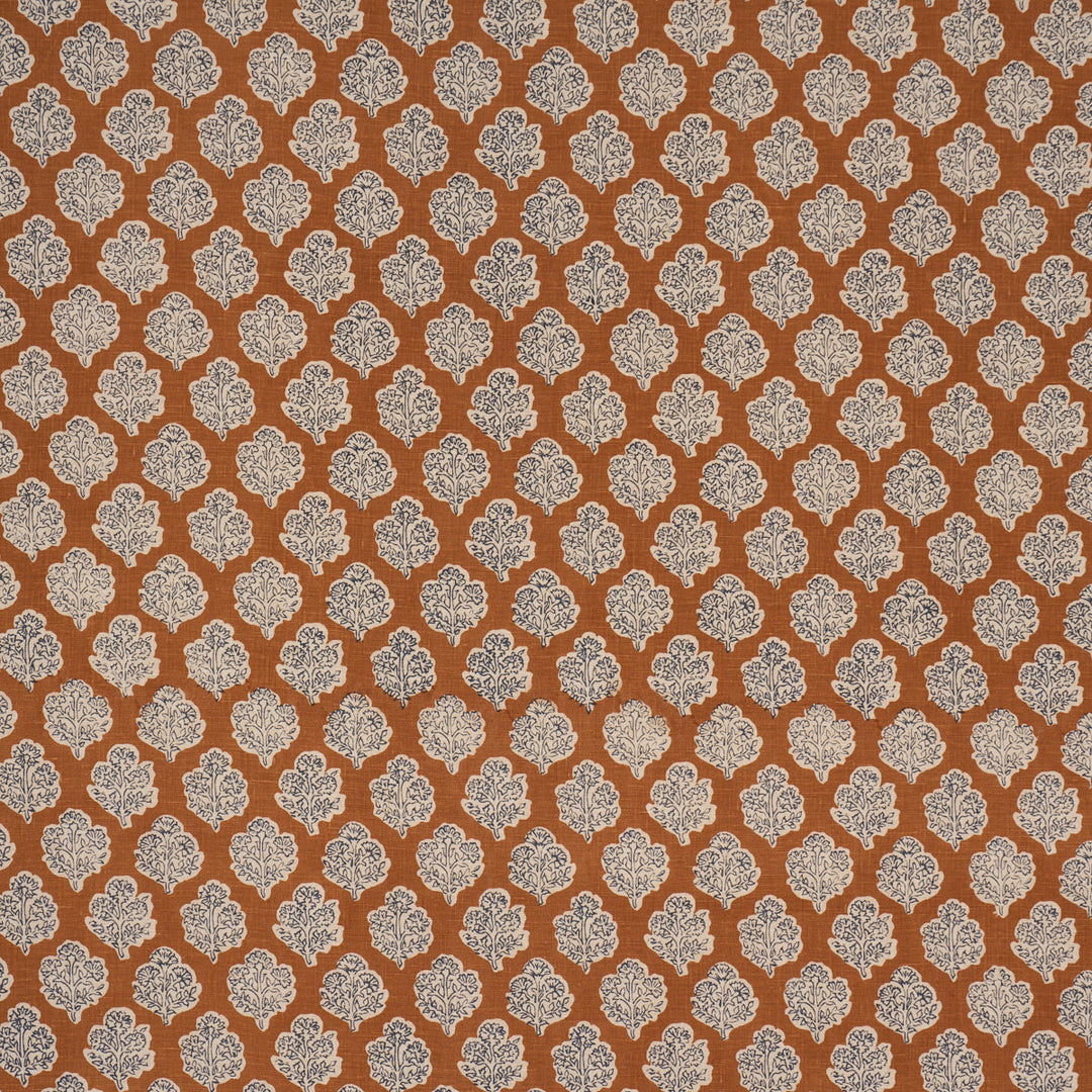 Manali Hand-Print - Spice & Indigo by Schumacher Fabric