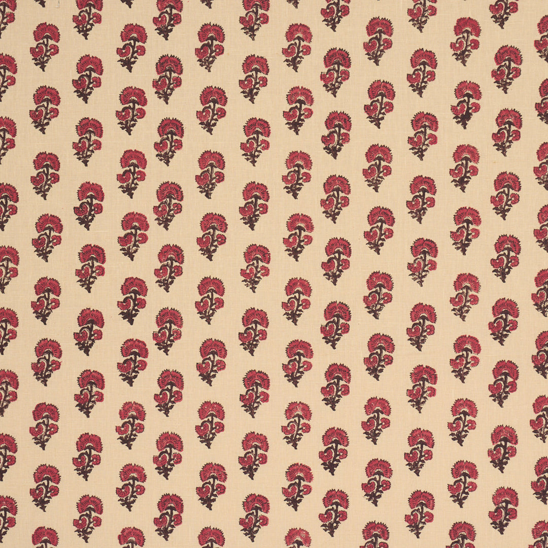 Kaasni Hand-Block Print - Red by Schumacher Fabric
