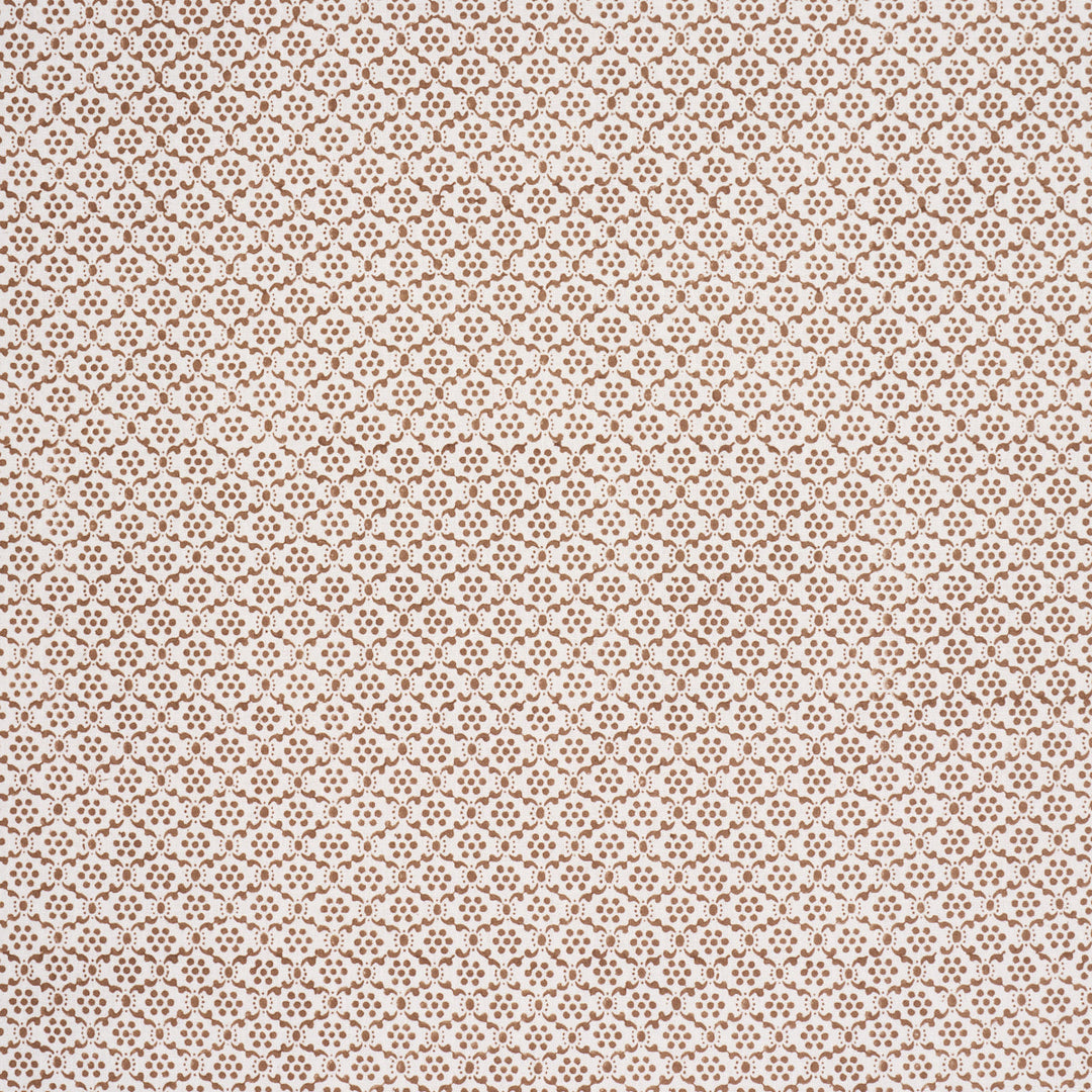 Laksha Hand-Block Print - Brown by Schumacher Fabric