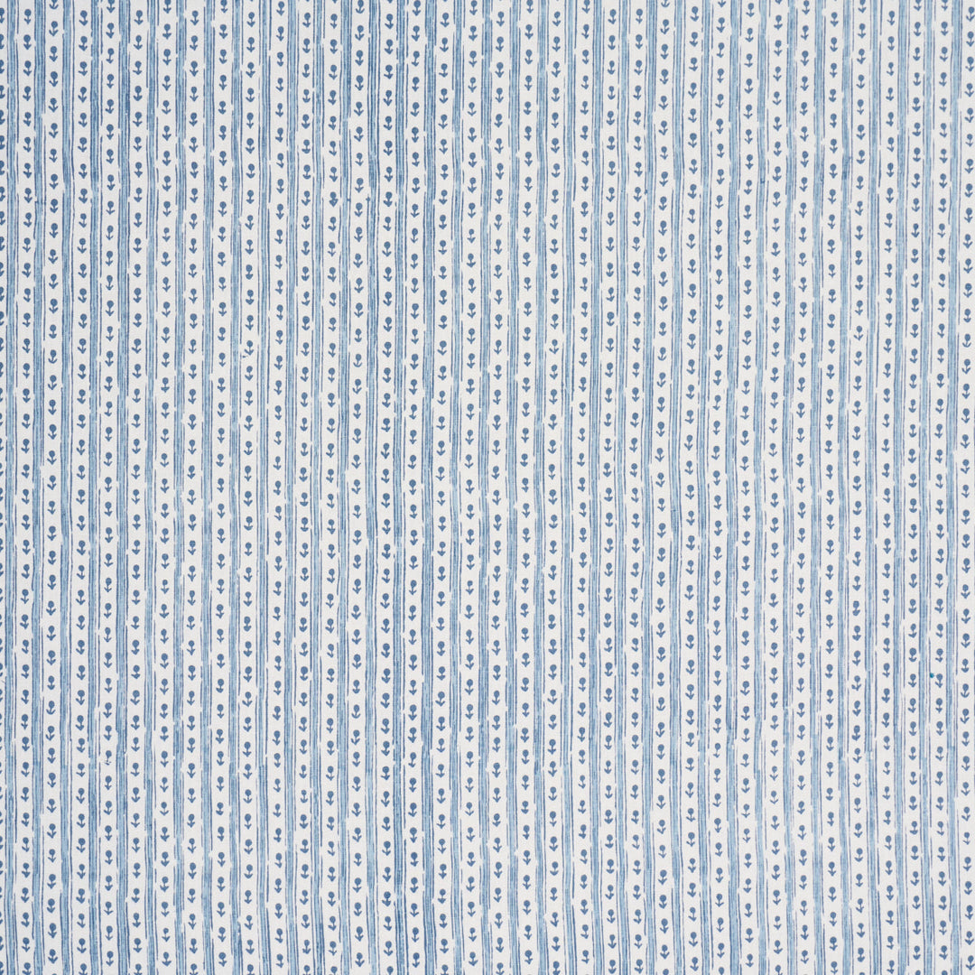 Nidhi Stripe Hand-Print - Sky by Schumacher Fabric