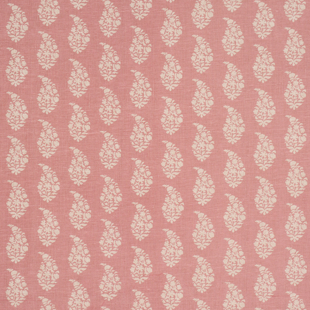 Kaia Paisley Hand-Print - Pink by Schumacher Fabric