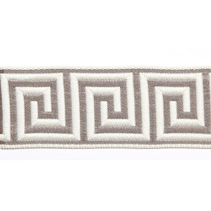 Hellenic Key Jacquard Tape Grain by Europatex Designer Fabric Hellenic 62% Fibranne, 38% Rayon 2.00 inches - Swanky Fabrics -