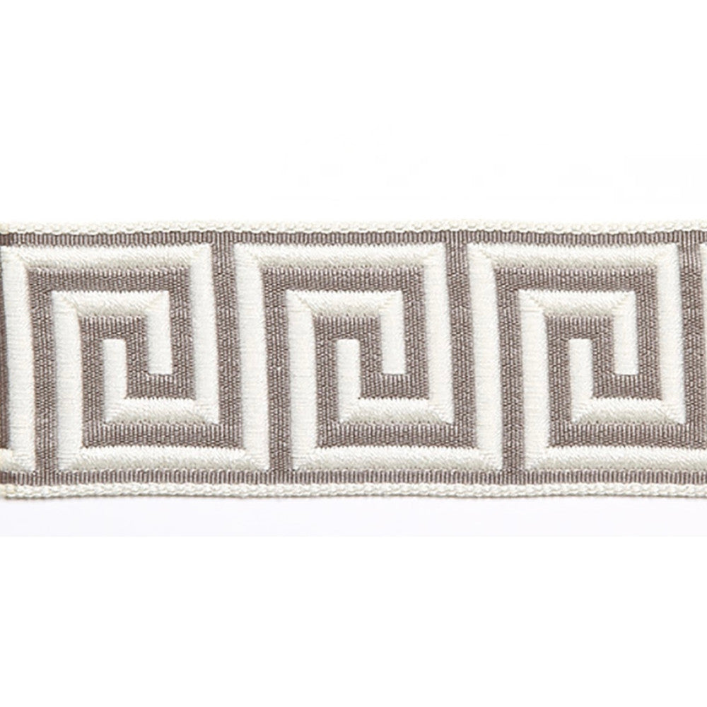 Hellenic Key Jacquard Tape Grain by Europatex Fabric Hellenic 62% Fibranne, 38% Rayon 2.00 inches - Fabric Carolina -
