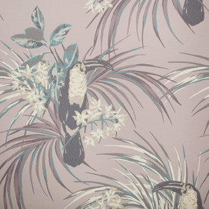 Le Toucan (Wp) # 02 Rose by 1838 Wallcoverings Wallpaper