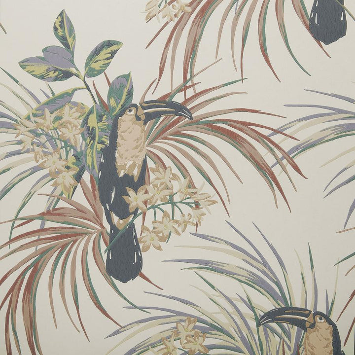 Le Toucan (Wp) # 04 Amber Glow by 1838 Wallcoverings Wallpaper Elodie STRAIGHT PASTE THE WALL UNITED KINGDOM V-25.5" 20.5"X11YD - Fabric Carolina -