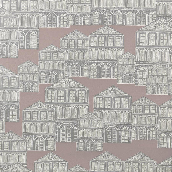 Maison (Wp) # 02 Rose by 1838 Wallcoverings Wallpaper Elodie HALF DROP PASTE THE WALL UNITED KINGDOM V-21" 20.5"X11YD - Fabric Carolina -