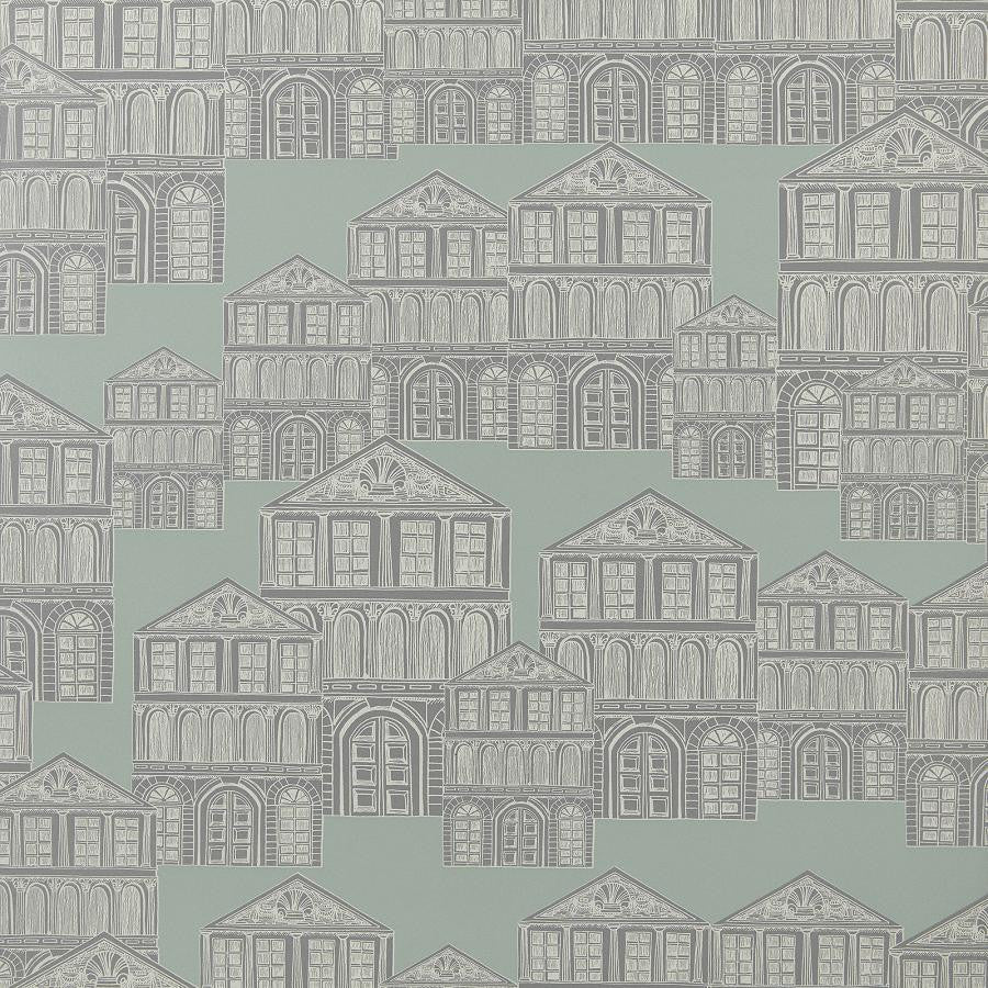 Maison (Wp) # 03 Neo Mint by 1838 Wallcoverings Wallpaper Elodie HALF DROP PASTE THE WALL UNITED KINGDOM V-21" 20.5"X11YD - Fabric Carolina -