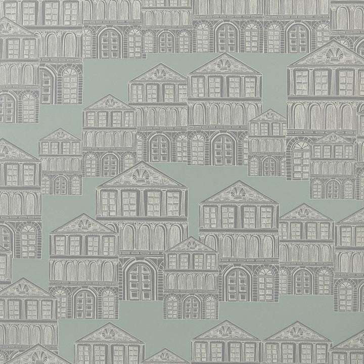 Maison (Wp) # 03 Neo Mint by 1838 Wallcoverings Wallpaper Elodie HALF DROP PASTE THE WALL UNITED KINGDOM V-21" 20.5"X11YD - Fabric Carolina -