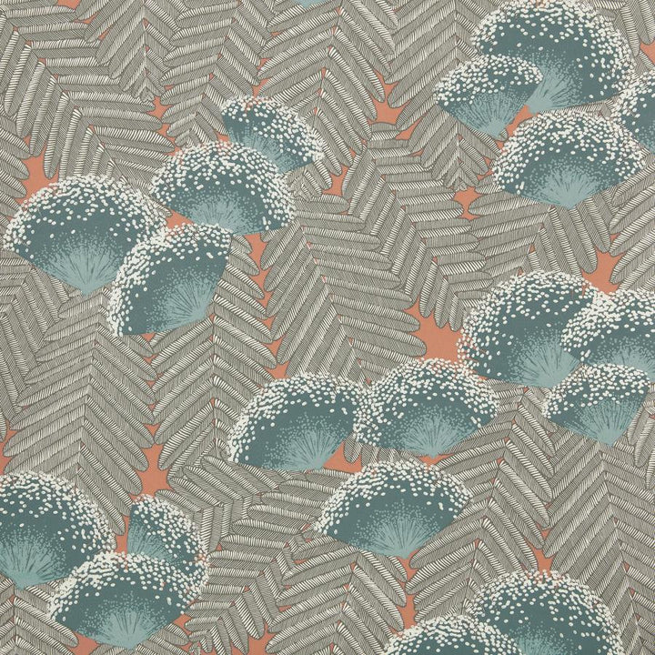 Clarice (Wp) # 04 Cantaloupe by 1838 Wallcoverings Wallpaper Elodie HALF DROP PASTE THE WALL UNITED KINGDOM V-25.5" 20.5"X11YD - Fabric Carolina -
