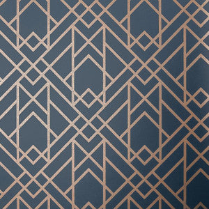 Metro (Wp) # 01 Midnight by 1838 Wallcoverings Wallpaper