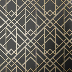 Metro (Wp) # 03 Jet by 1838 Wallcoverings Wallpaper