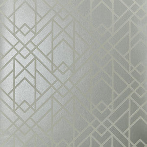 Metro (Wp) # 05 Soft Grey by 1838 Wallcoverings Wallpaper