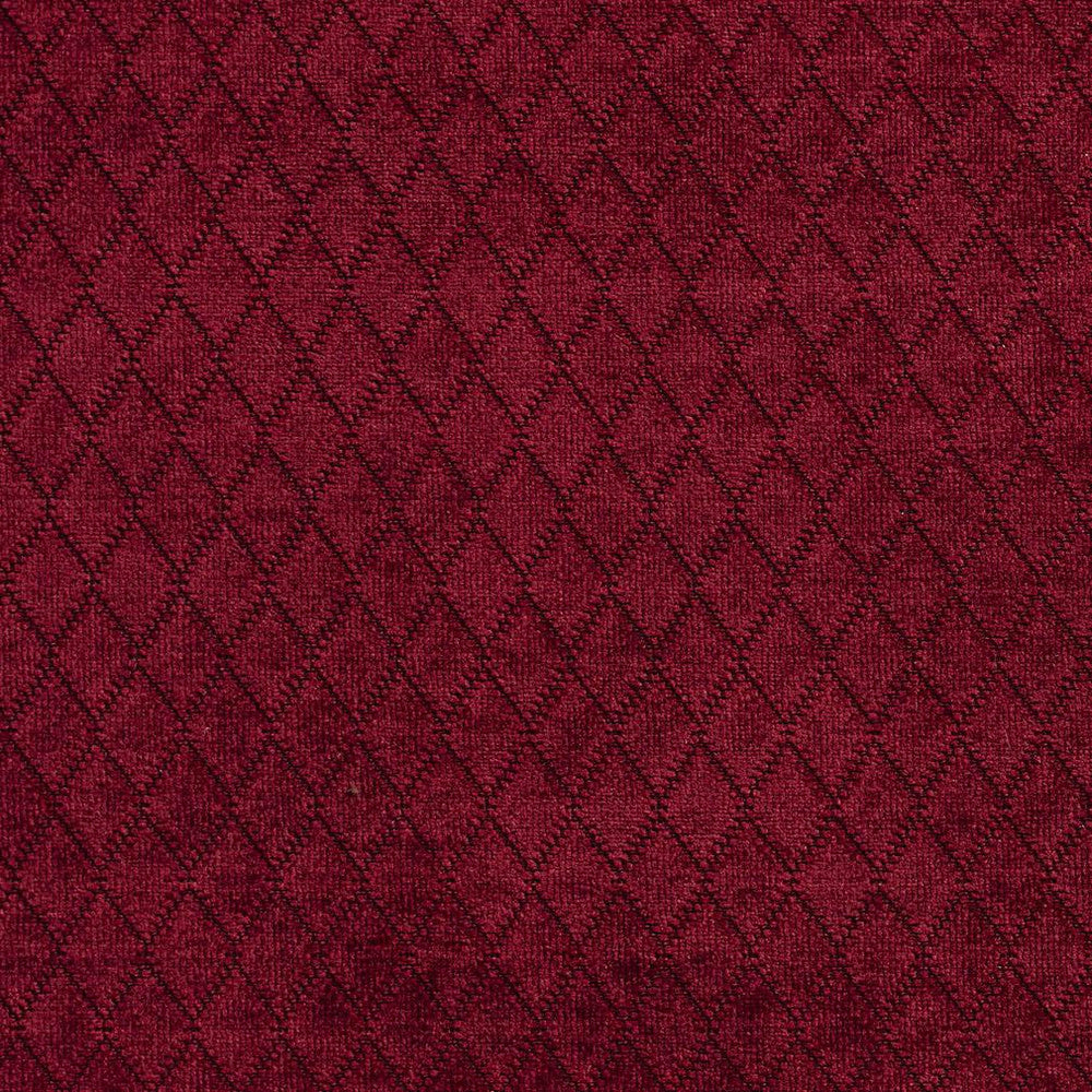 1910 Wine by Charlotte Designer Fabric Ring book page #21A 100% Woven Polyester Asia Exceeds 100,000 Wyzenbeek Rubs (Heavy Duty) Horizontal: .5" x Vertical: 1" 54 Inches - Swanky Fabrics -