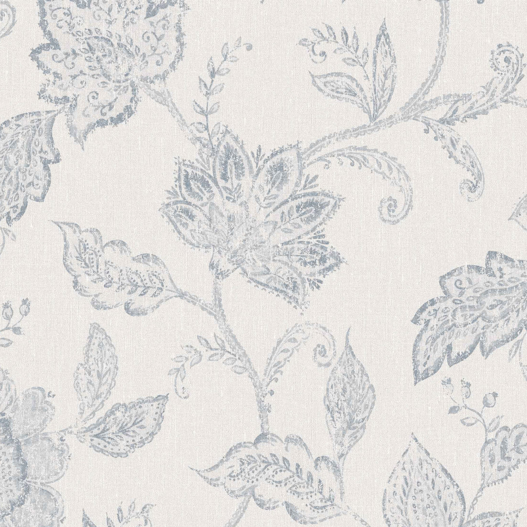 Indigo Bloom - Blue by Schumacher Wallcovering