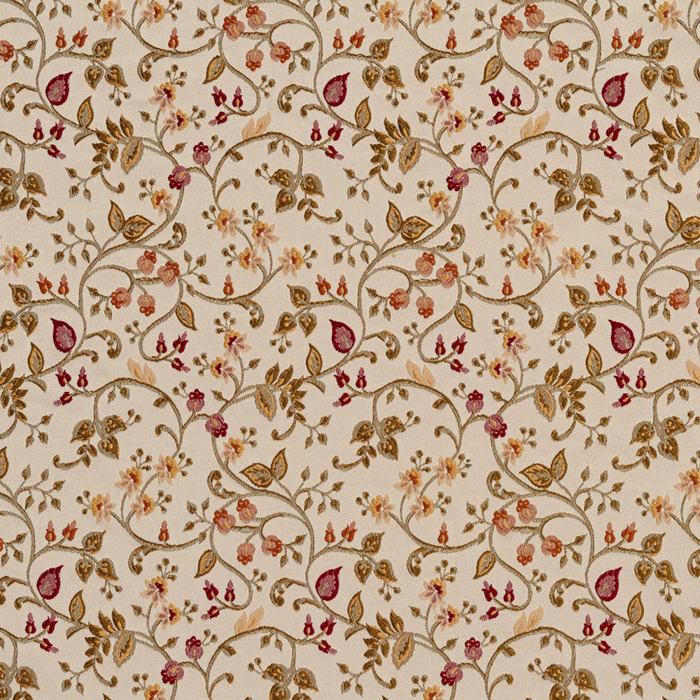 1960 Blossom by Charlotte Fabric Ring book page #21A 60% Cotton, 40% Polyester Asia Exceeds 30,000 Wyzenbeek Rubs (Heavy Duty) Horizontal: 6.75" x Vertical: 6" 54 Inches - Fabric Carolina -