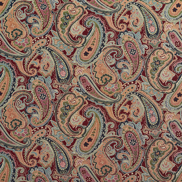 1969 Merlot Paisley by Charlotte Fabric Tapestry Classics 70% Polyester, 30% Cotton Asia Exceeds 45,000 Wyzenbeek Rubs (Heavy Duty) </p><p>Repeat: Horizontal: 28.5" x Vertical: 15.25" 54 Inches - Fabric Carolina -