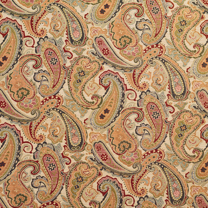 1972 Ecru Paisley by Charlotte Designer Fabric Tapestry Classics 70% Polyester, 30% Cotton Asia Exceeds 45,000 Wyzenbeek Rubs (Heavy Duty) </p><p>Repeat: Horizontal: 28.5" x Vertical: 15.25" 54 Inches - Swanky Fabrics -